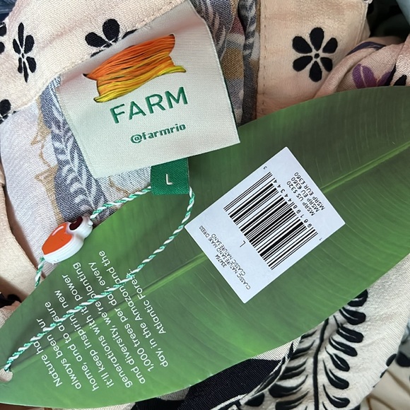 NWT | FARM Rio Sand Classic Nature Maxi Dress | Size L - Picture 6 of 6